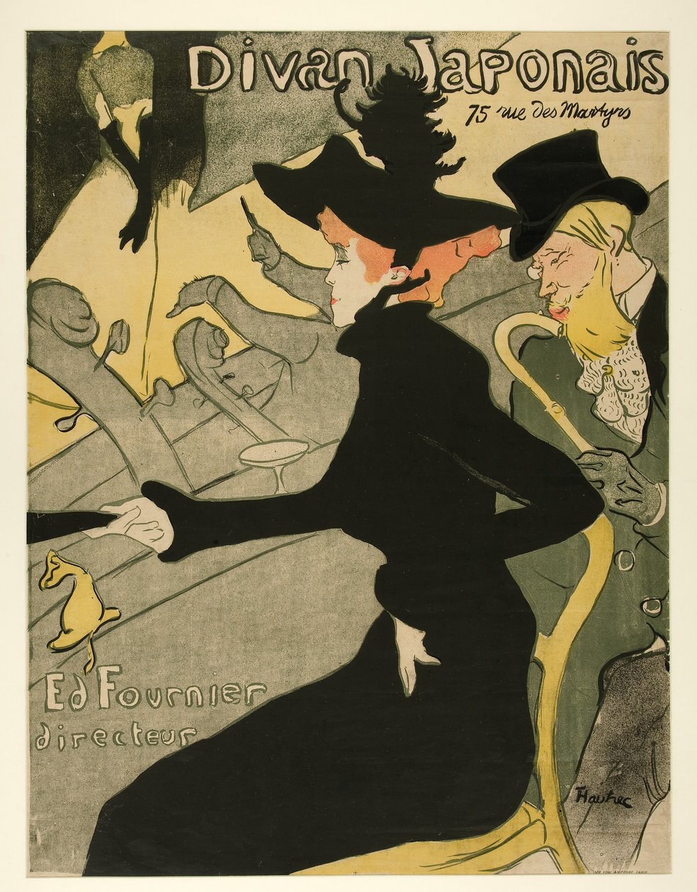 Diván Japonés, pub. 1892 de Henri de Toulouse Lautrec