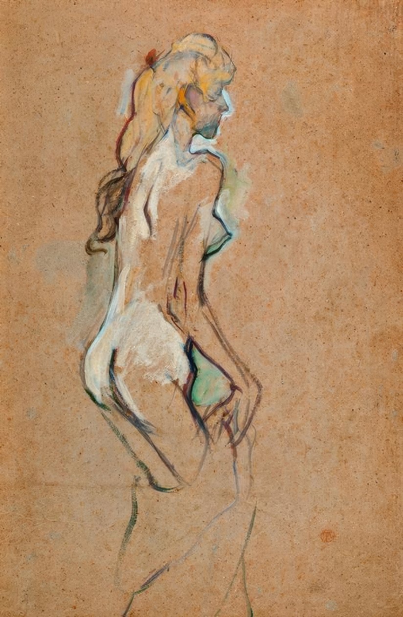 Niña desnuda de Henri de Toulouse Lautrec