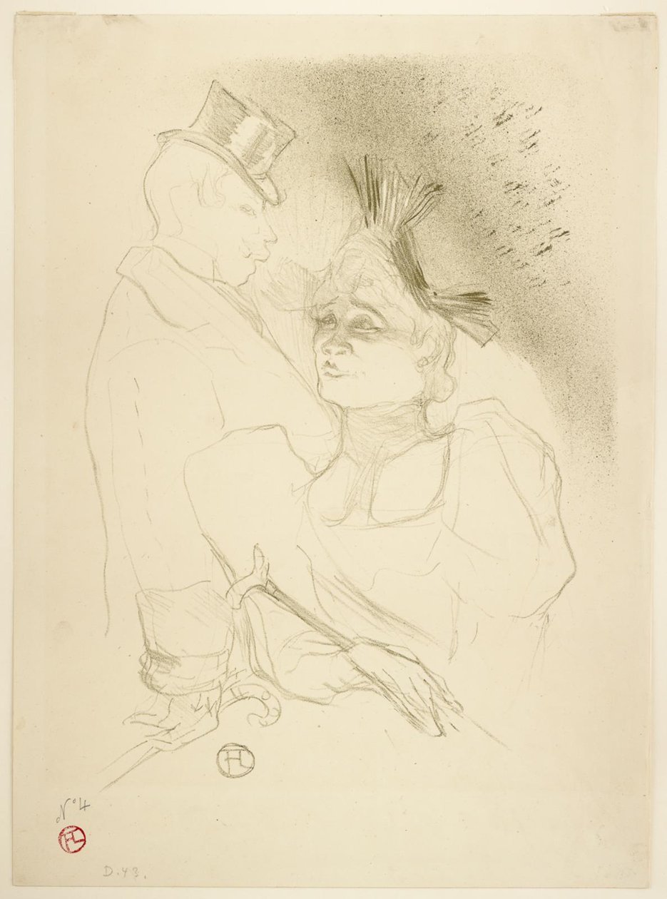 Mademoiselle Lender y Barón de Henri de Toulouse Lautrec