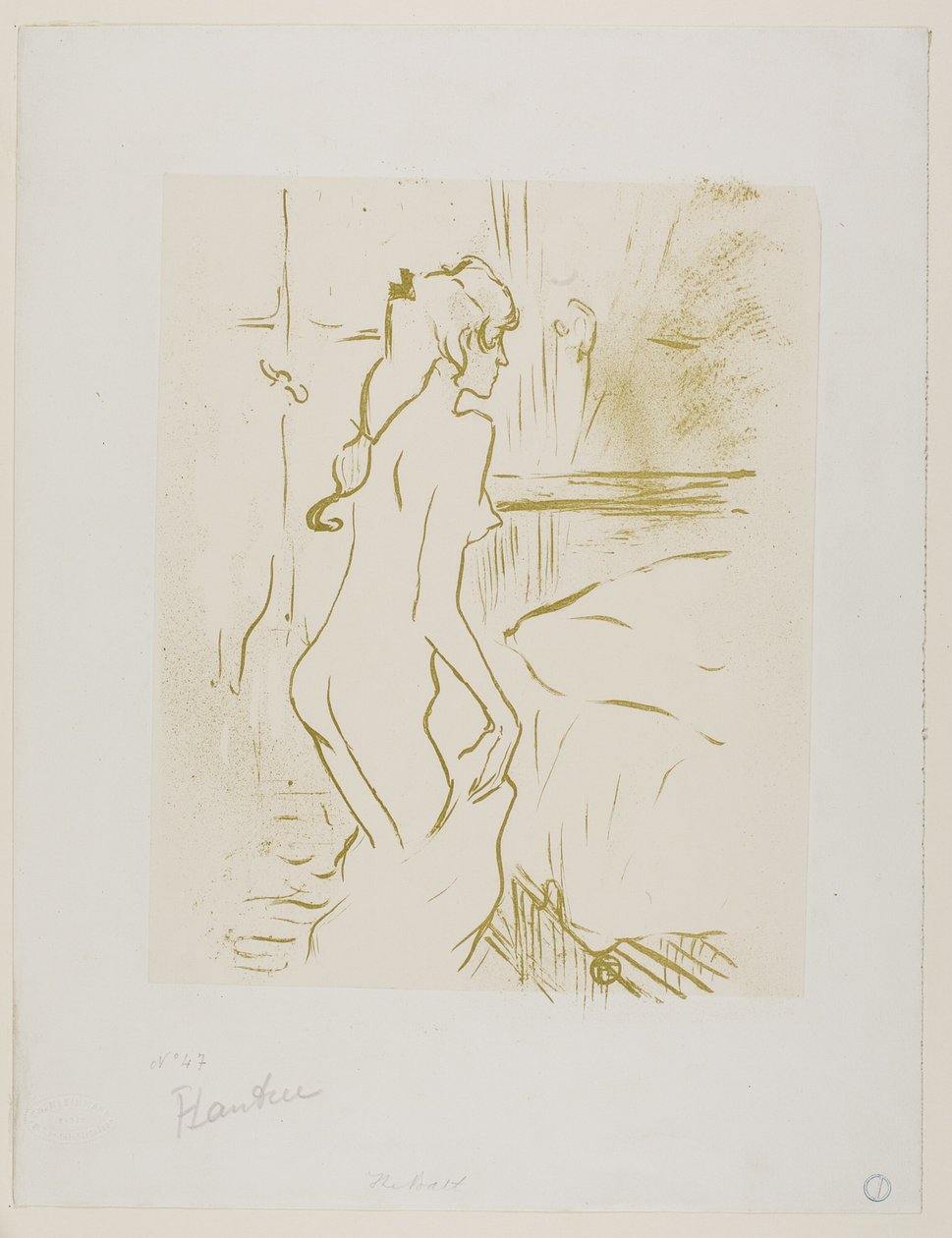Estudio de una mujer de Henri de Toulouse Lautrec