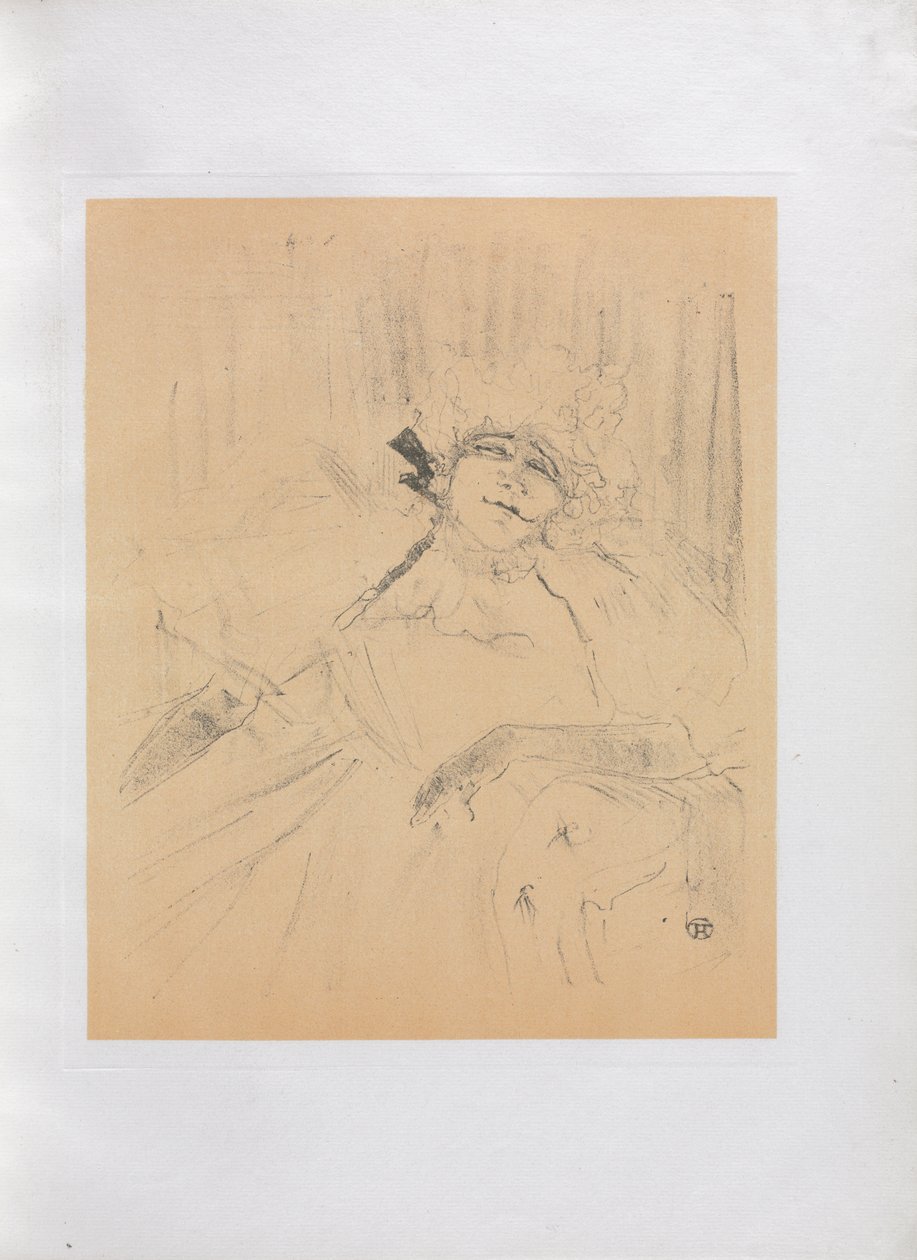 Yvette Guilbert-Serie Inglesa: Chanson ancienne de Henri de Toulouse Lautrec