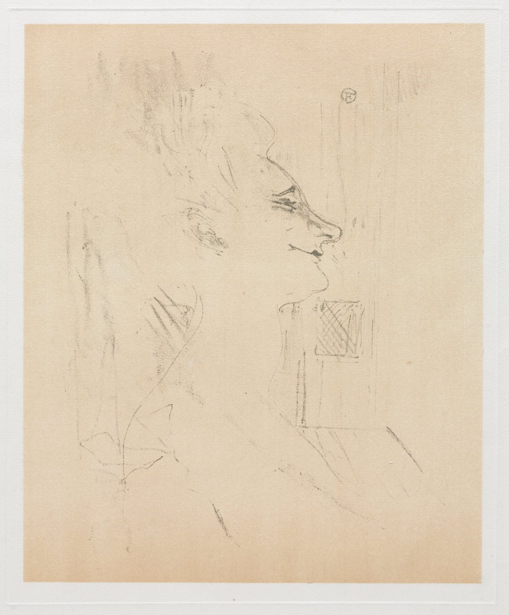 Yvette Guilbert intoxicada de Henri de Toulouse Lautrec