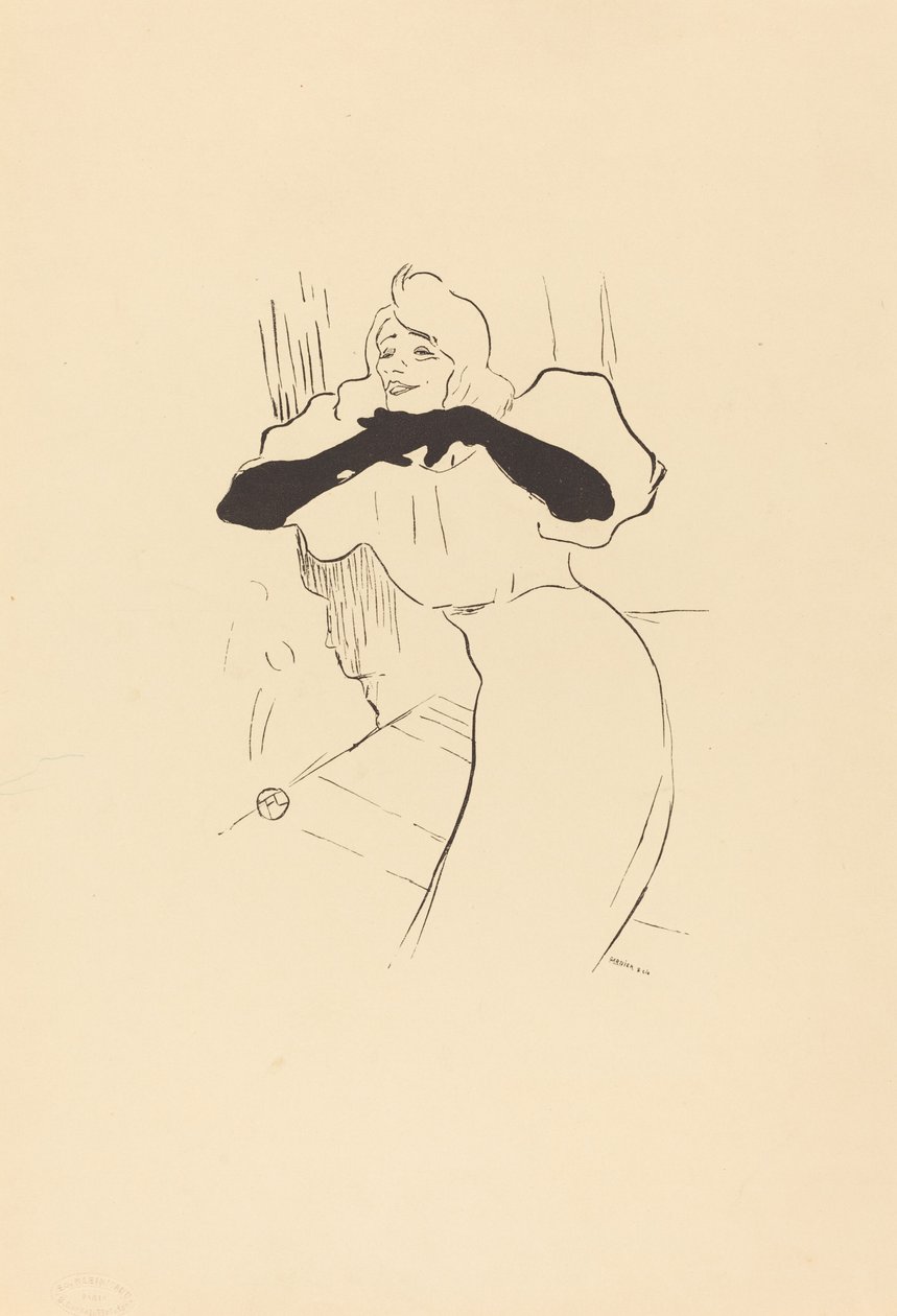 Yvette Guilbert: Linger, Longer, Loo de Henri de Toulouse Lautrec