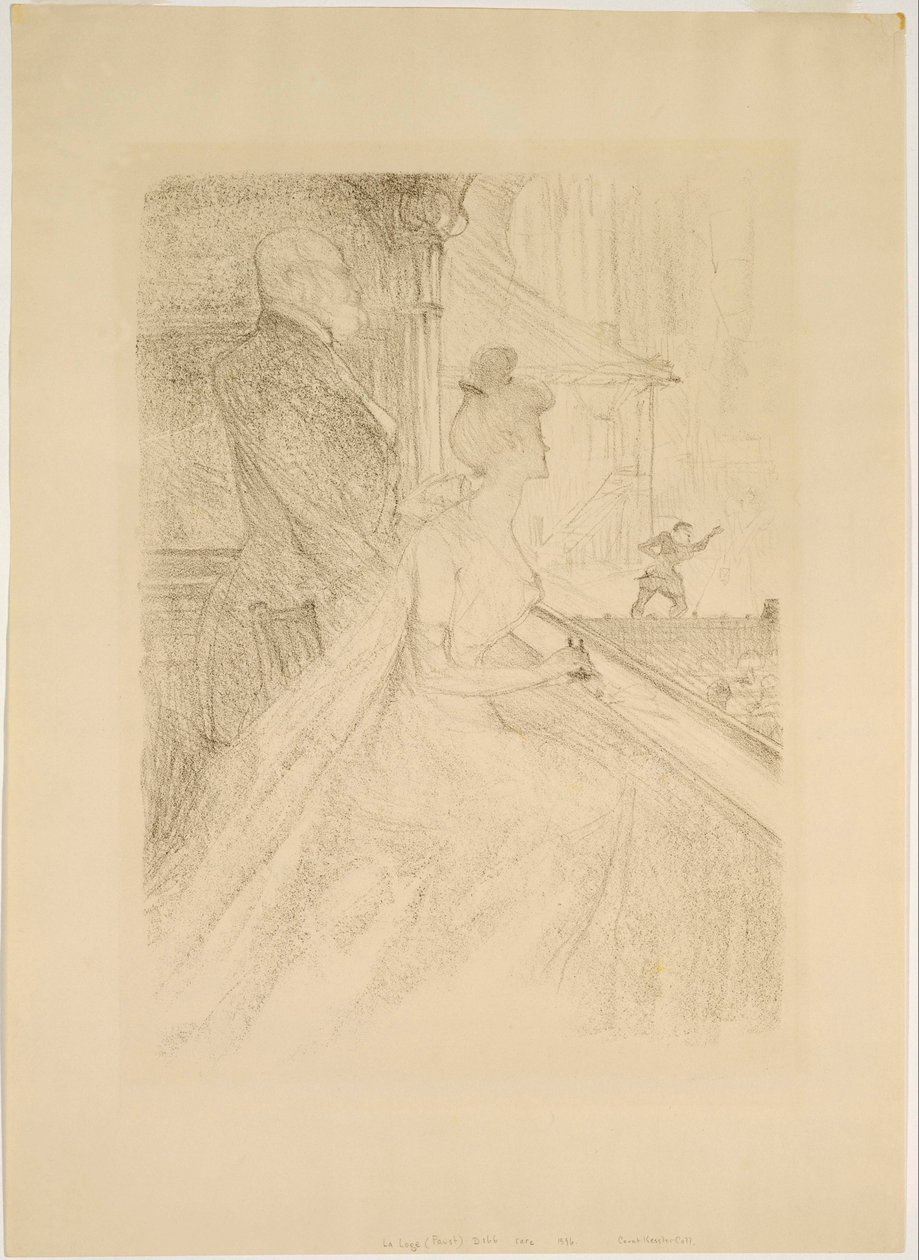 La Loge: una representación de Fausto de Henri de Toulouse Lautrec