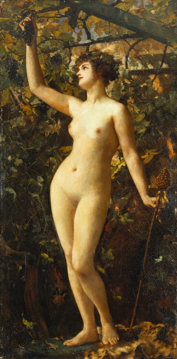 Una Bacante, 1885 de Henrietta Rae