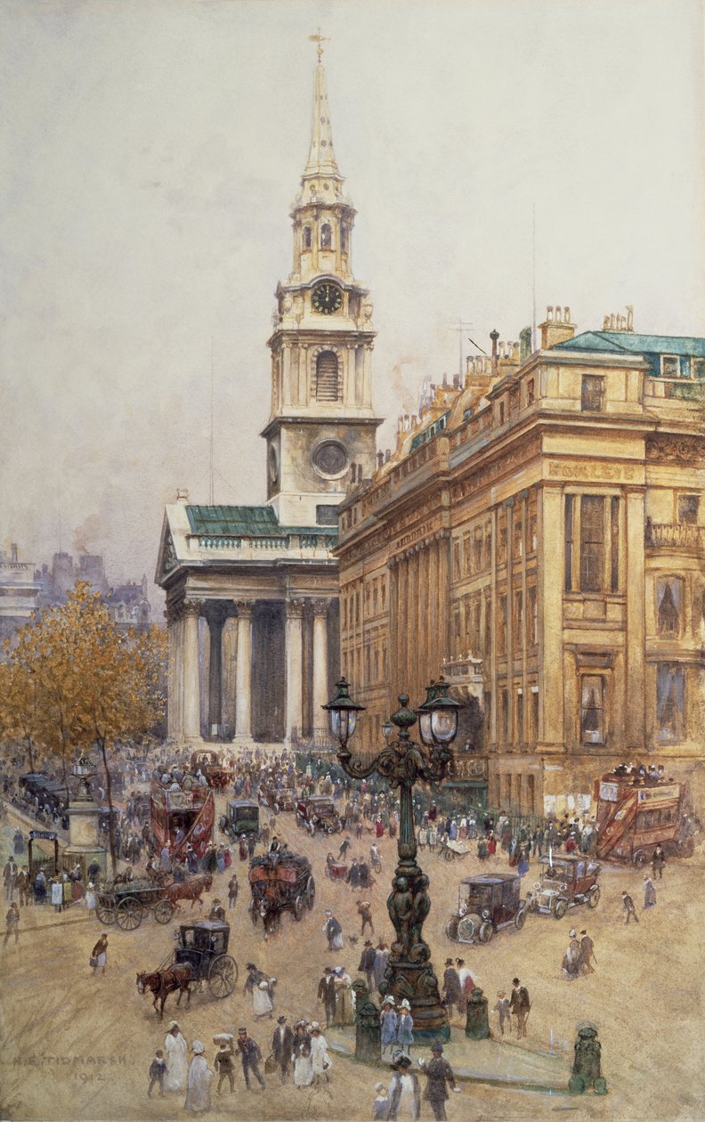 Trafalgar Square, 1912 de Henry Edward Tidmarsh