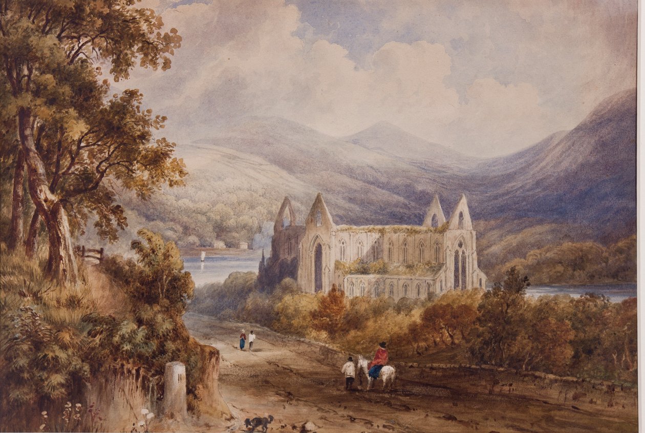 Abadía de Tintern, c.1840 de Henry Gastineau