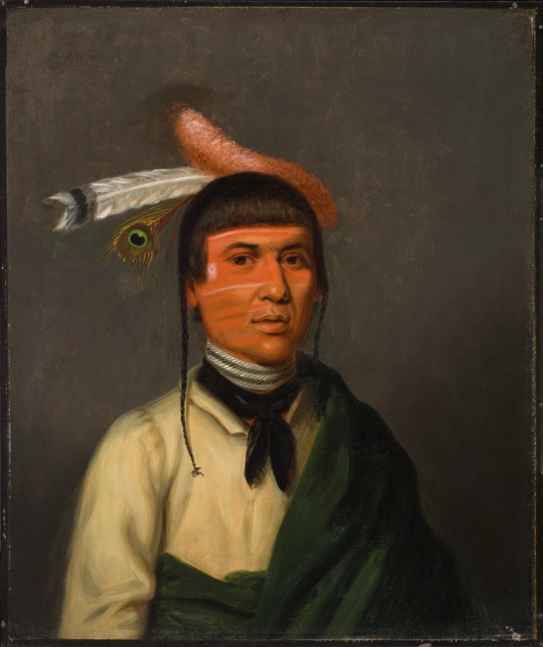 No-Tin (Viento), un jefe Chippewa de Henry Inman