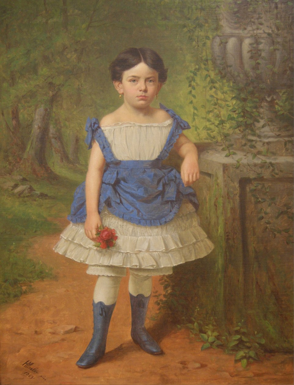 Retrato de Elizabeth Moerlein, 1869 de Henry Mosler