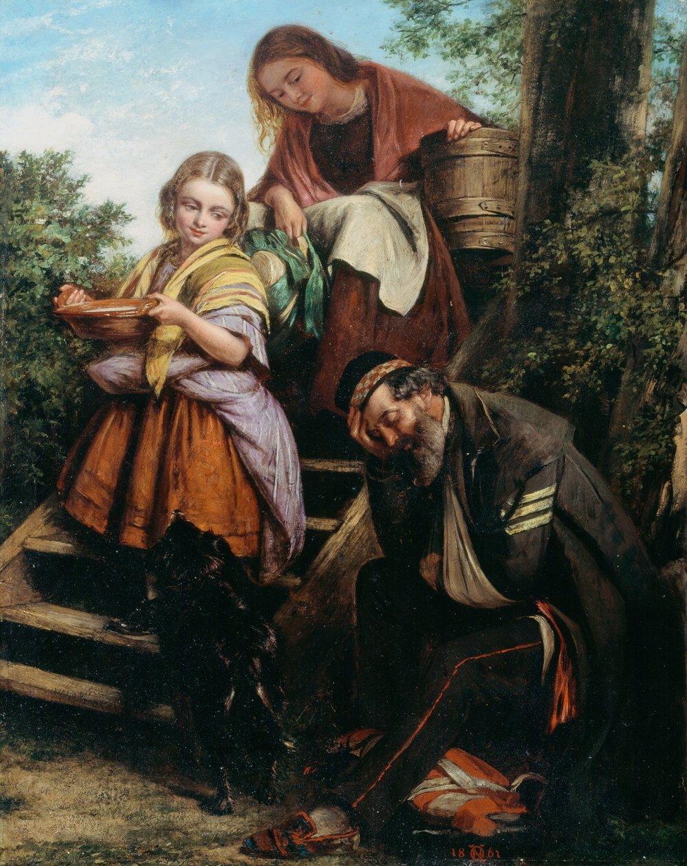 El regreso del soldado, c.1861 de Henry Nelson O