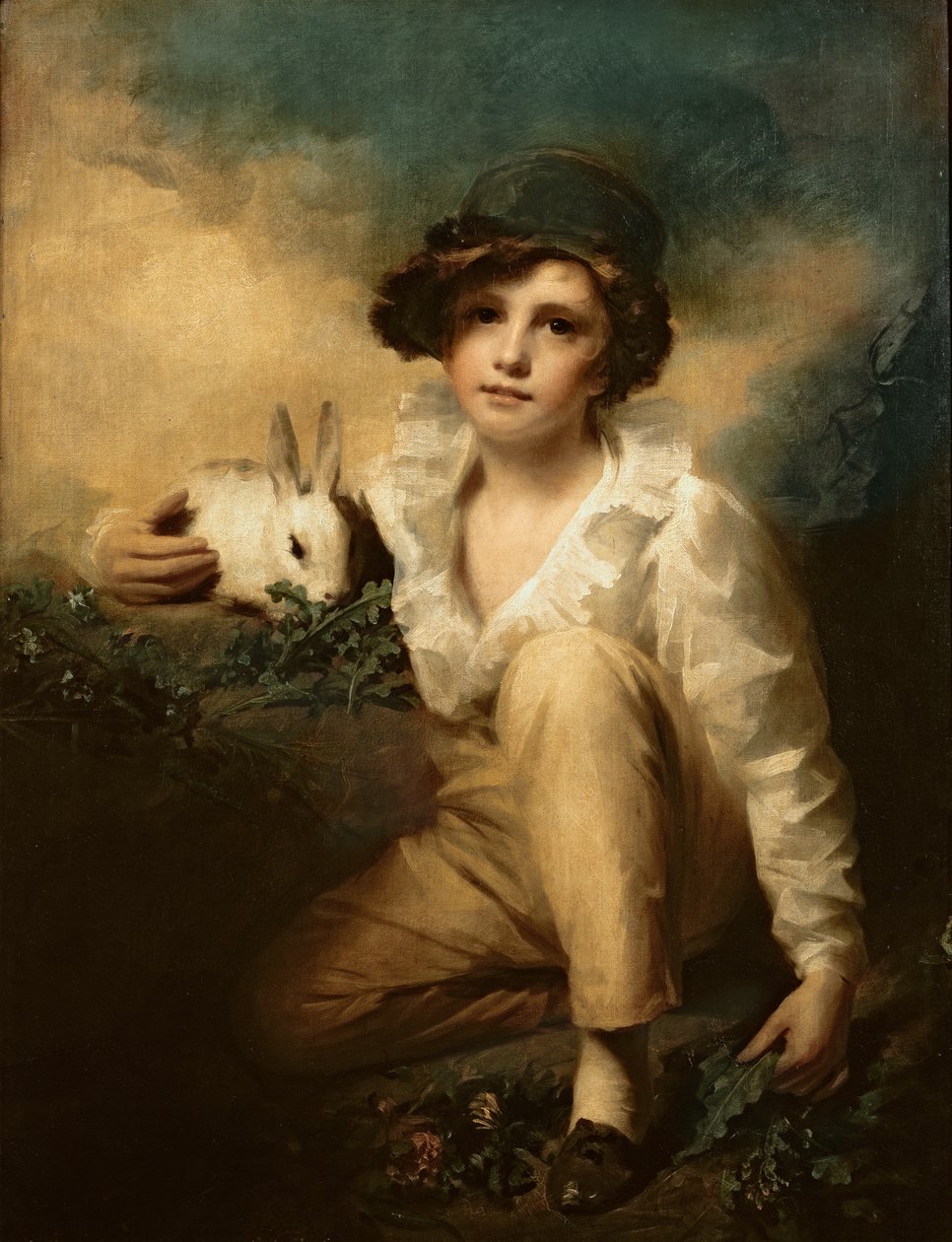 Niño y conejo, c.1814 de Henry Raeburn