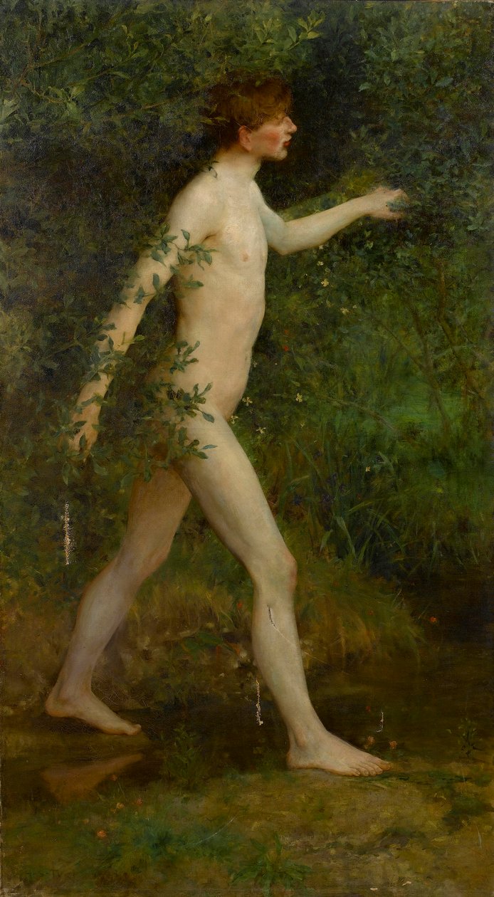 Un baño en el bosque de Henry Scott Tuke