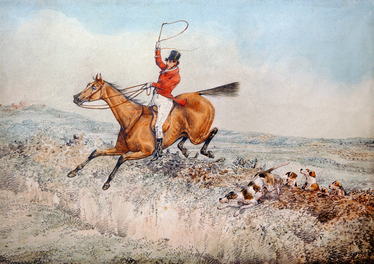Caza de zorros, 1837 de Henry Thomas Alken