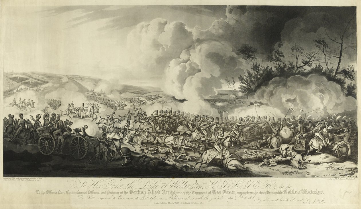 La batalla de Waterloo, 1815 de Henry Thomas Alken