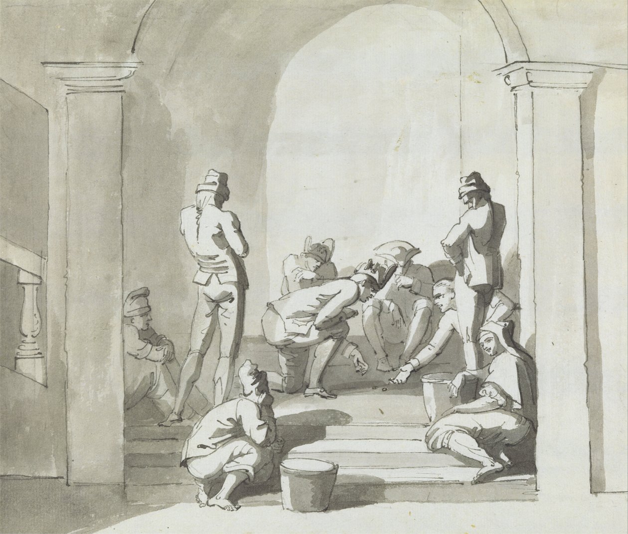 Jugando a los Dados, Trepani de Henry Tresham