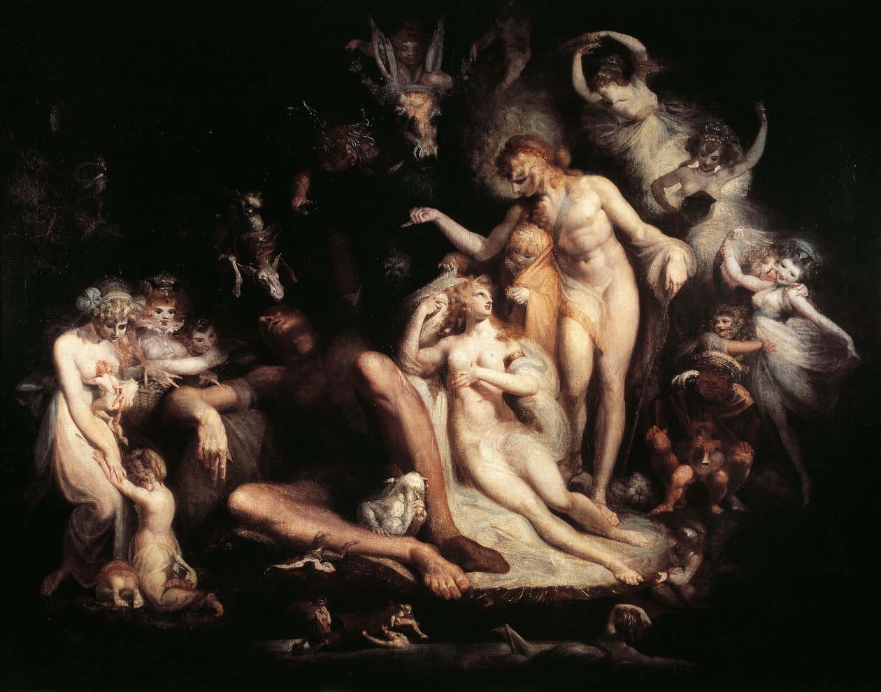"El despertar de Titania" de Henry  Fuseli