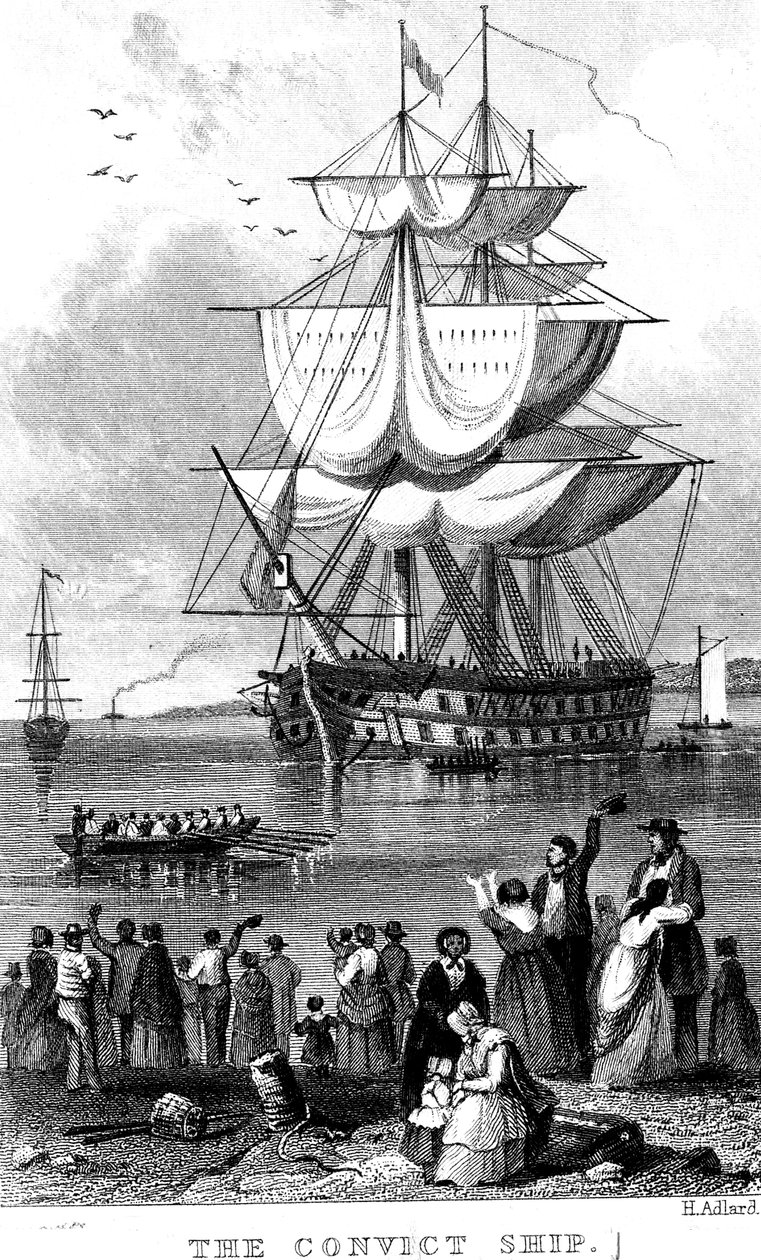 El barco de convictos de Henry Adlard