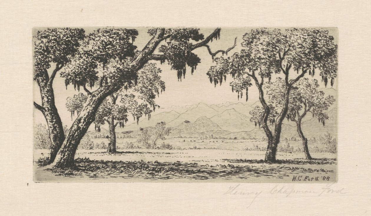 Paisaje de California, 1888 de Henry Chapman Ford