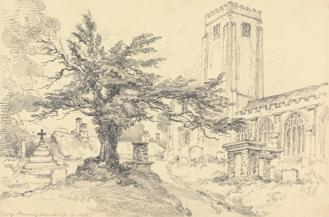 Iglesia de Berry Pomeroy de Henry Edridge