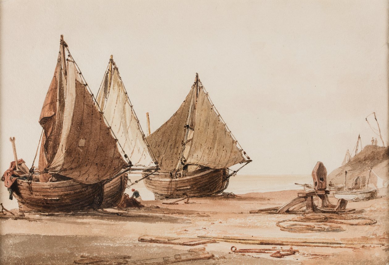 Escena costera de Henry Edridge