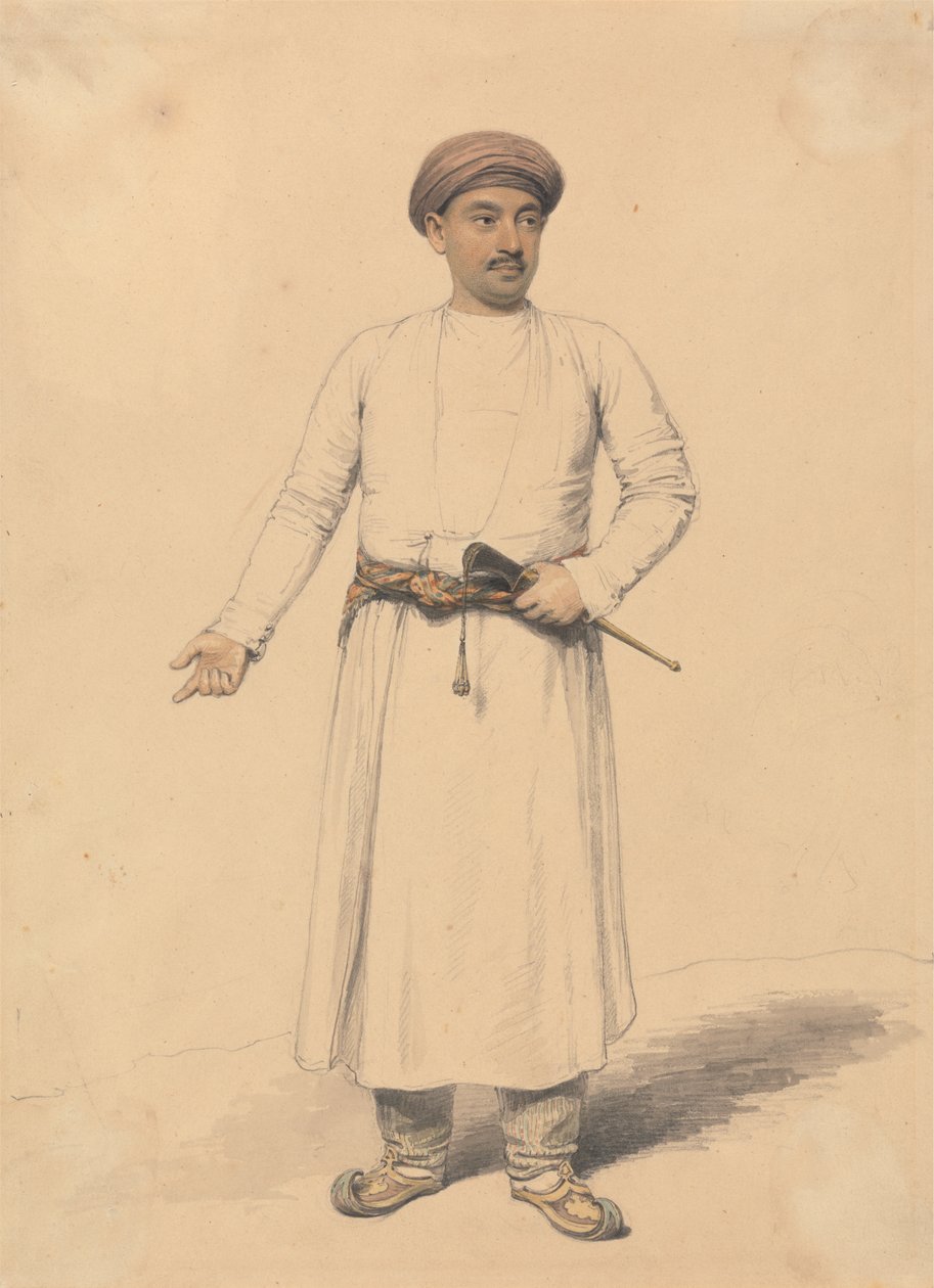 Retrato de un príncipe indio de Henry Edridge