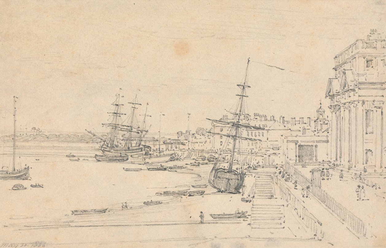 Custom House, Londres de Henry Edridge