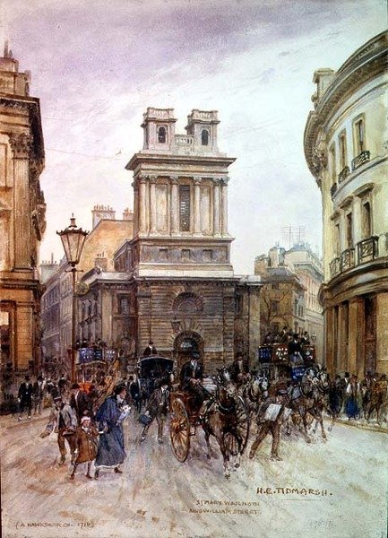 St. Mary Woolnoth: King William Street de Henry Edward Tidmarsh