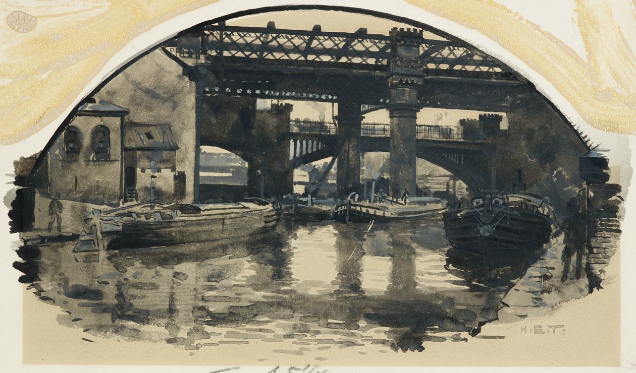 La antigua terminal del canal Bridgewater, Castlefield de Henry Edward Tidmarsh