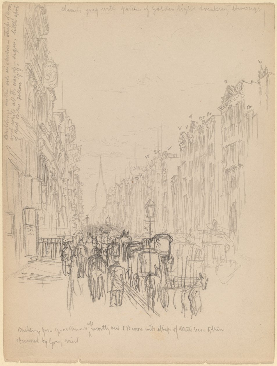 Edificio de la Quinta Avenida desde la Iglesia Grace de Henry Farrer