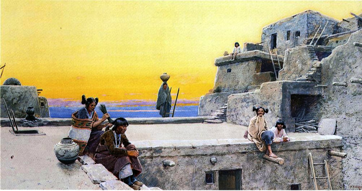 Cortejo de los indios Moki, 1908 de Henry Francois Farny