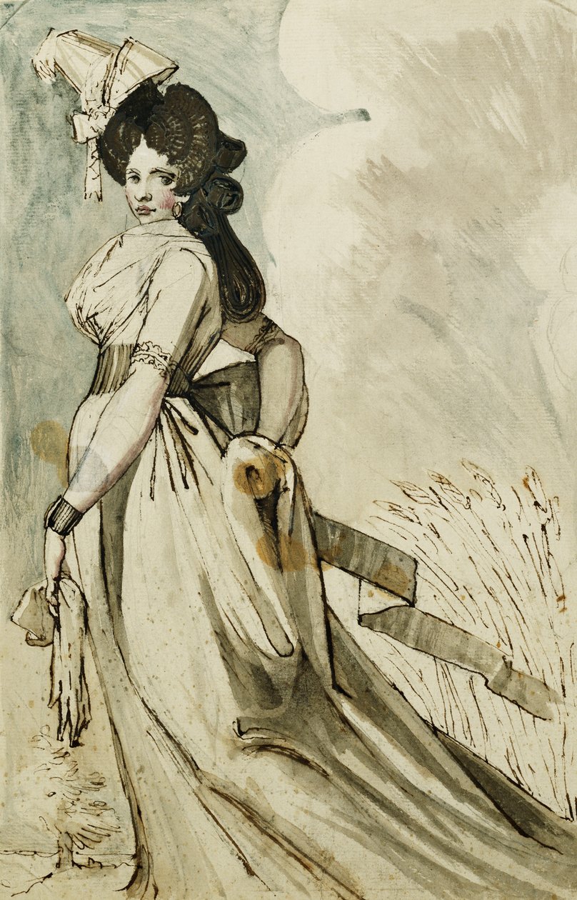 Una dama caminando de Johann Heinrich Füssli