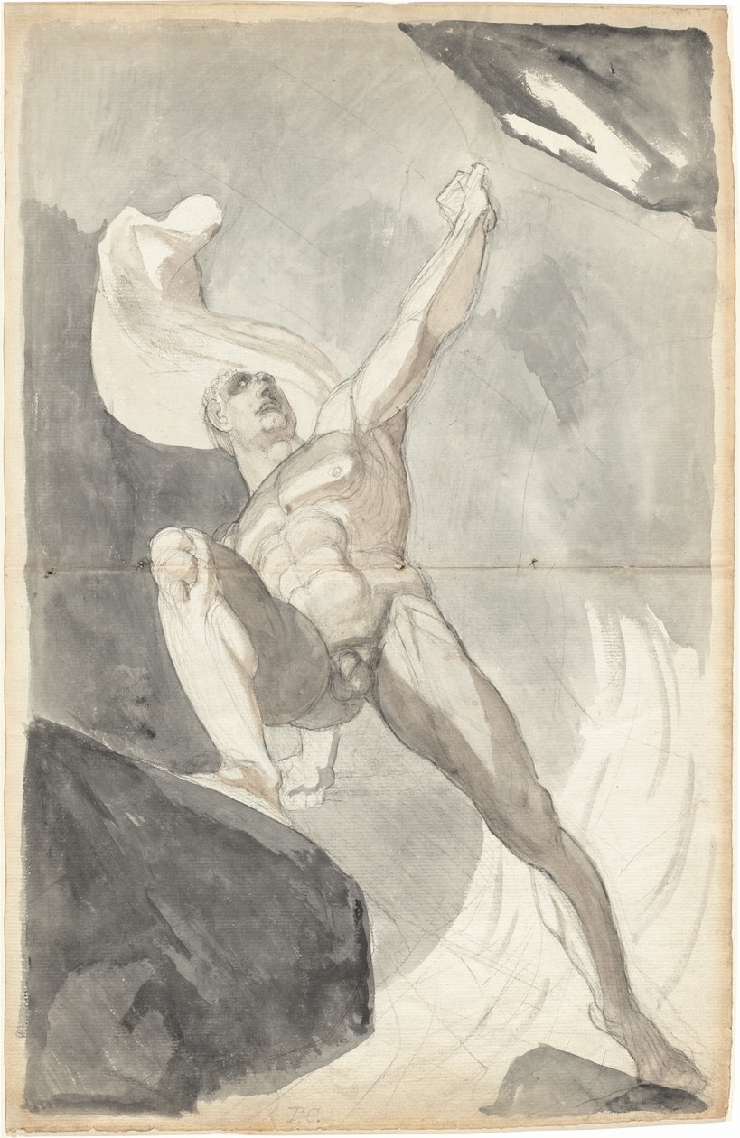 Satanás desafiando los poderes del cielo de Johann Heinrich Füssli