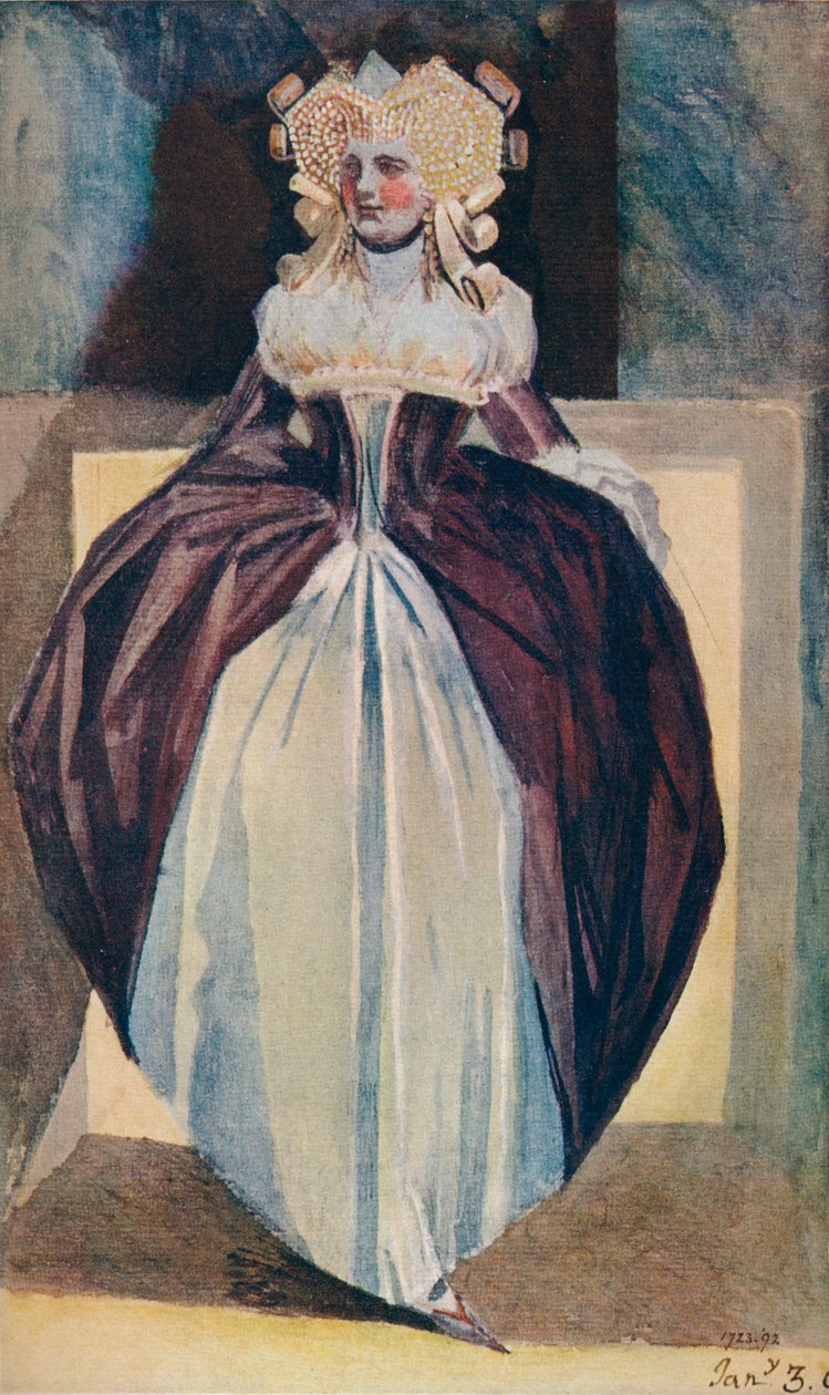 Boceto de una dama de Johann Heinrich Füssli