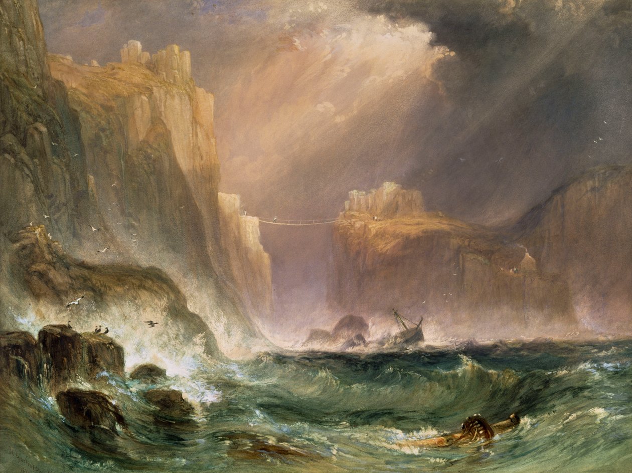 Carrick-y-Rede, costa de Antrim de Henry Gastineau