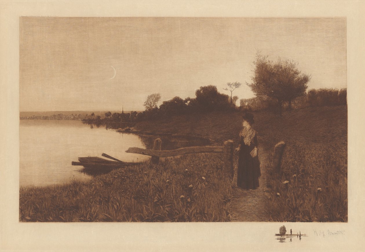 Sin título (Paseo a la luz de la luna) de Henry Golden Dearth