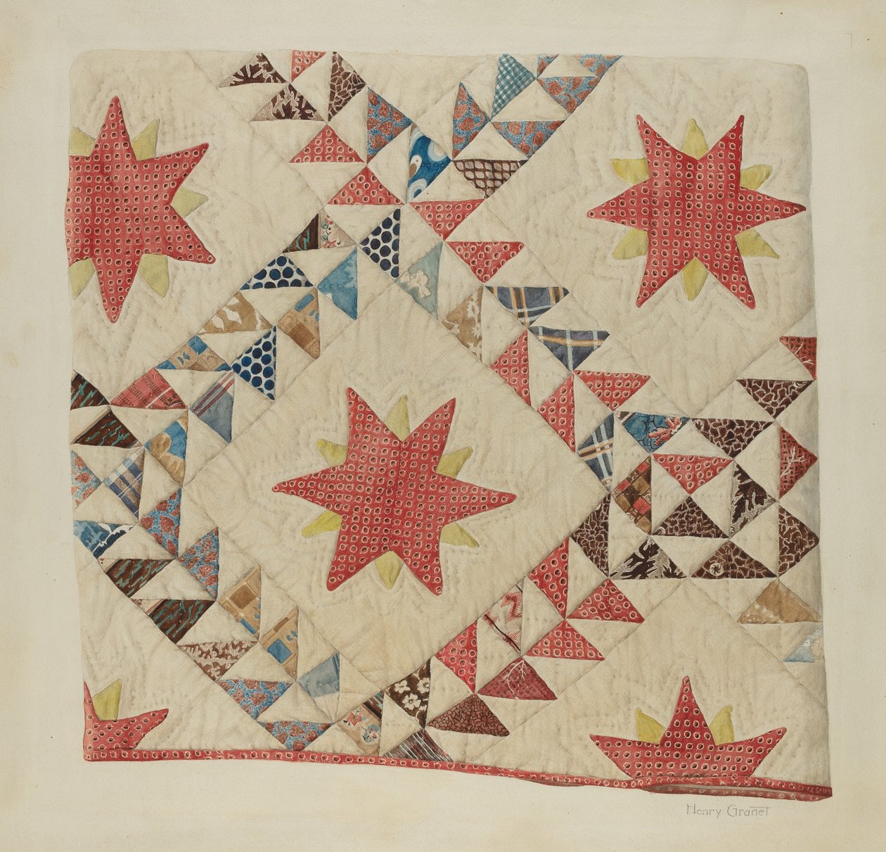 Colcha (Estrella y Triángulo) de Henry Granet