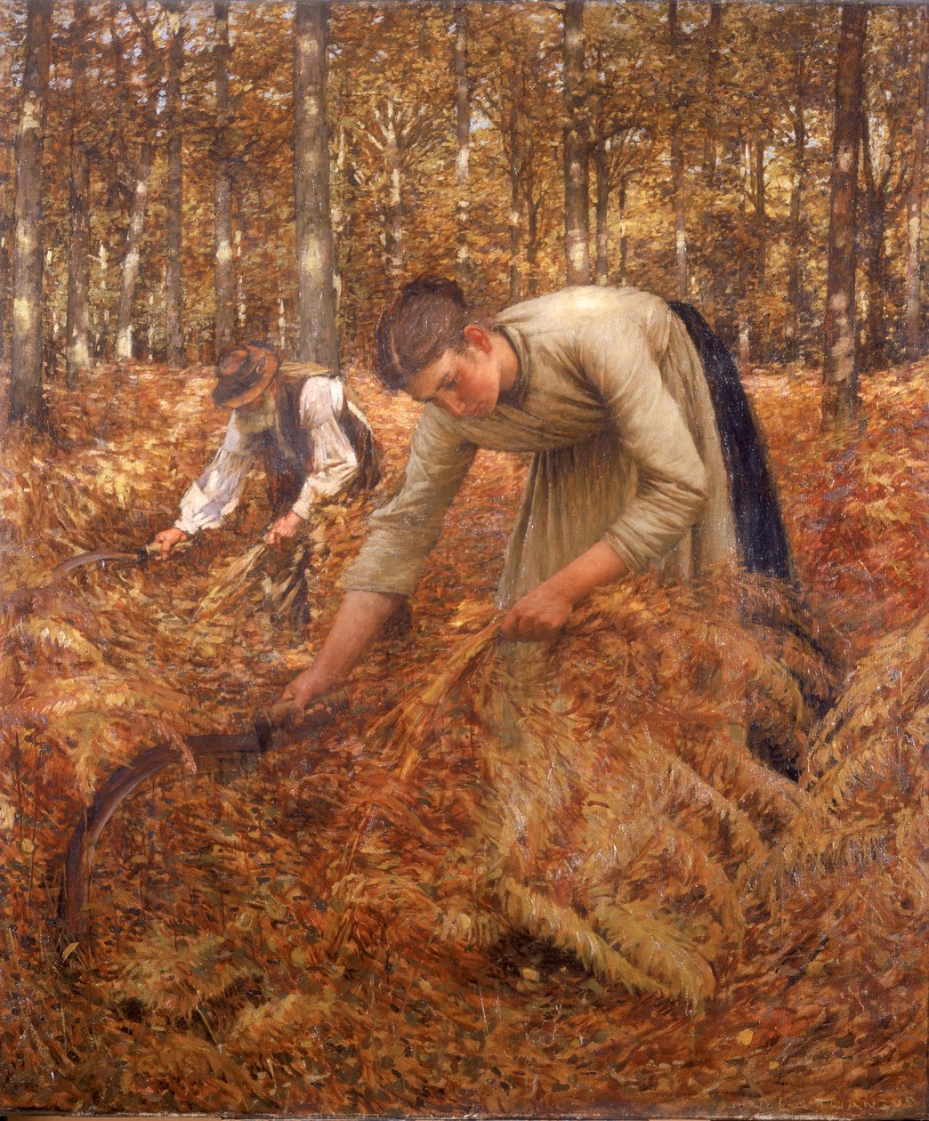Recolectando Helechos, c.1899 de Henry Herbert La Thangue