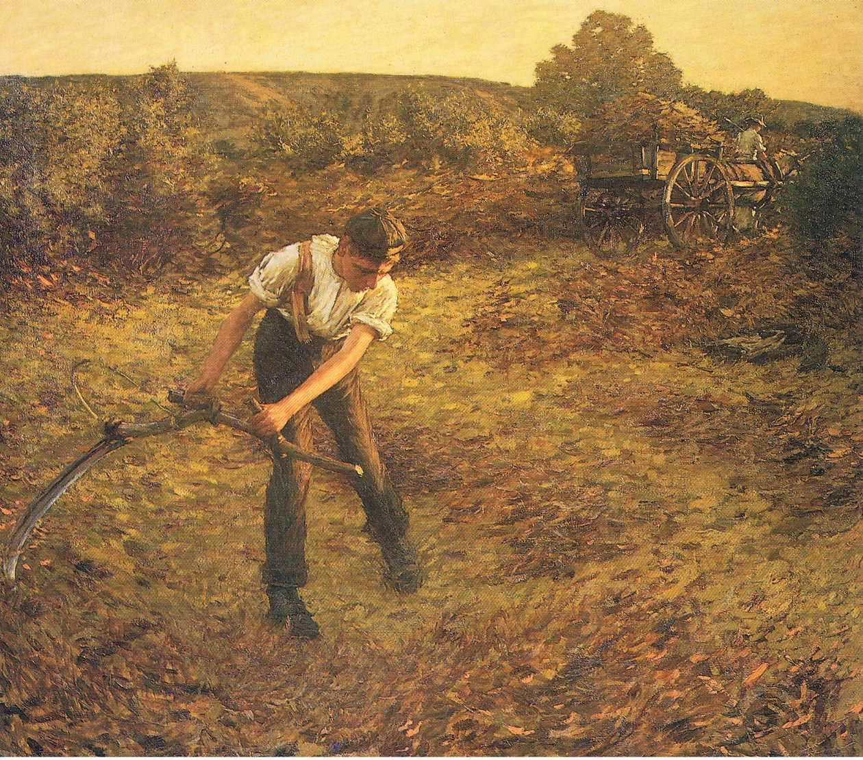 Cortando helechos de Henry Herbert La Thangue