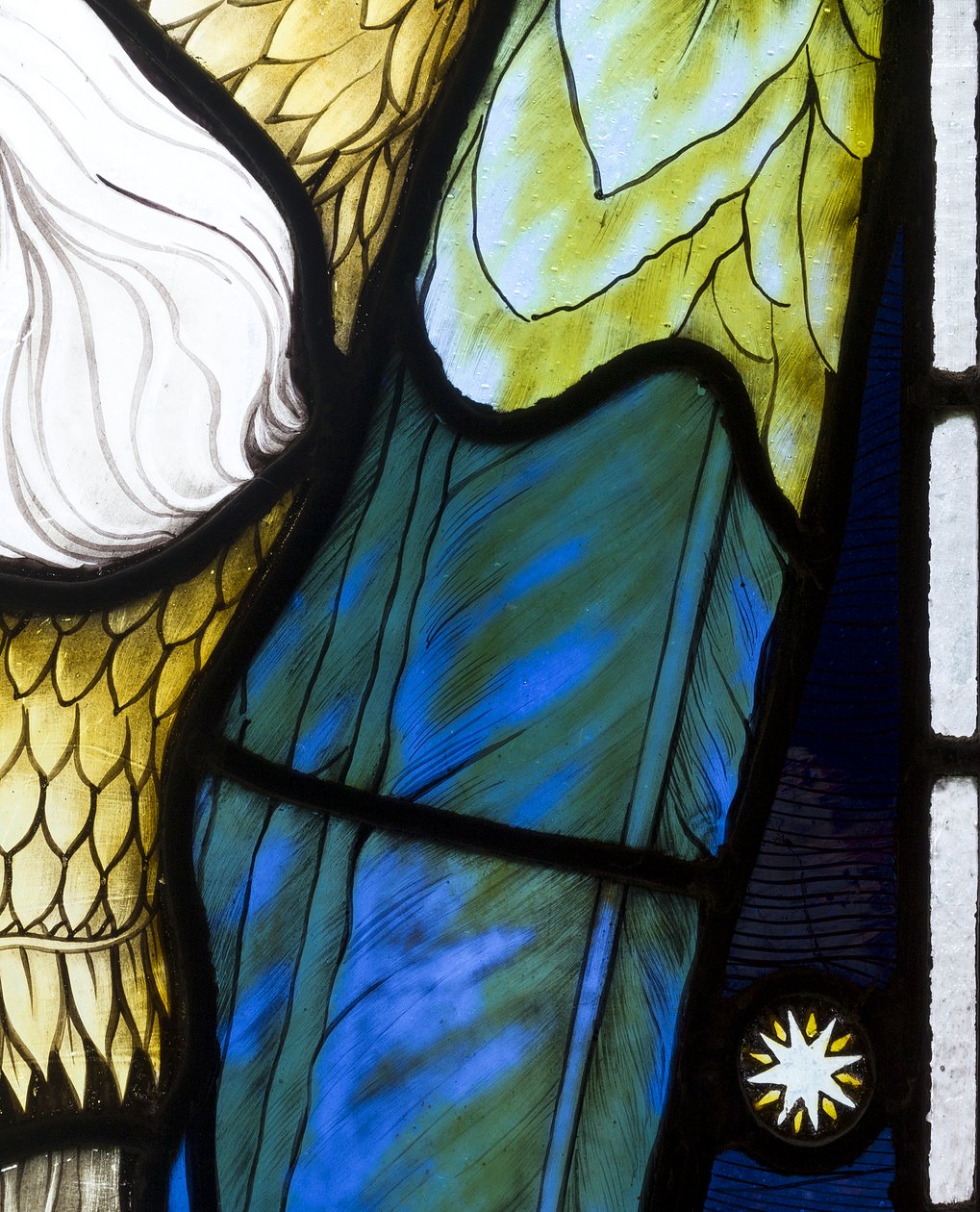 Arcángel Miguel (detalle) de Henry Holiday