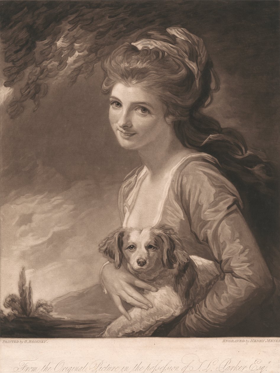Lady Hamilton como naturaleza de Henry Hoppner Meyer