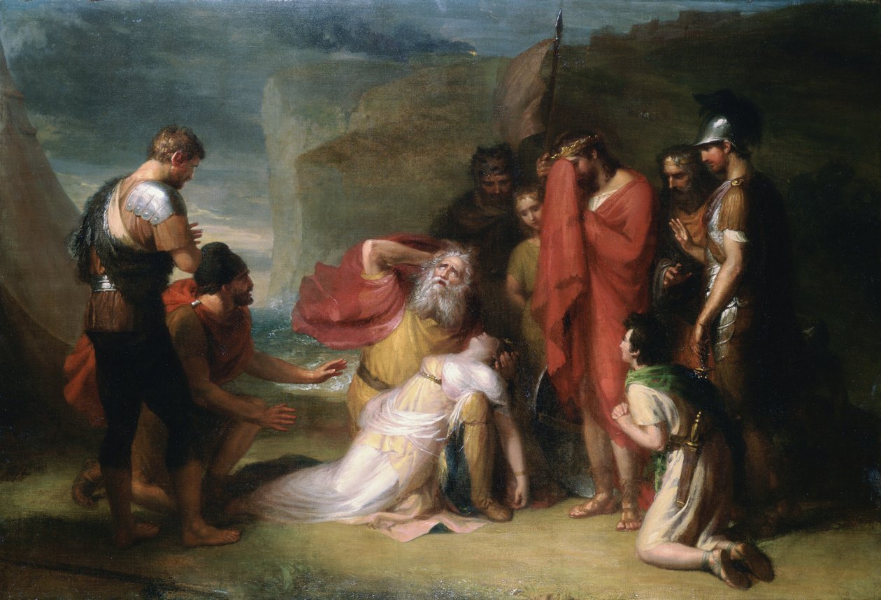 Lear y Cordelia, c.1820 de Henry Howard