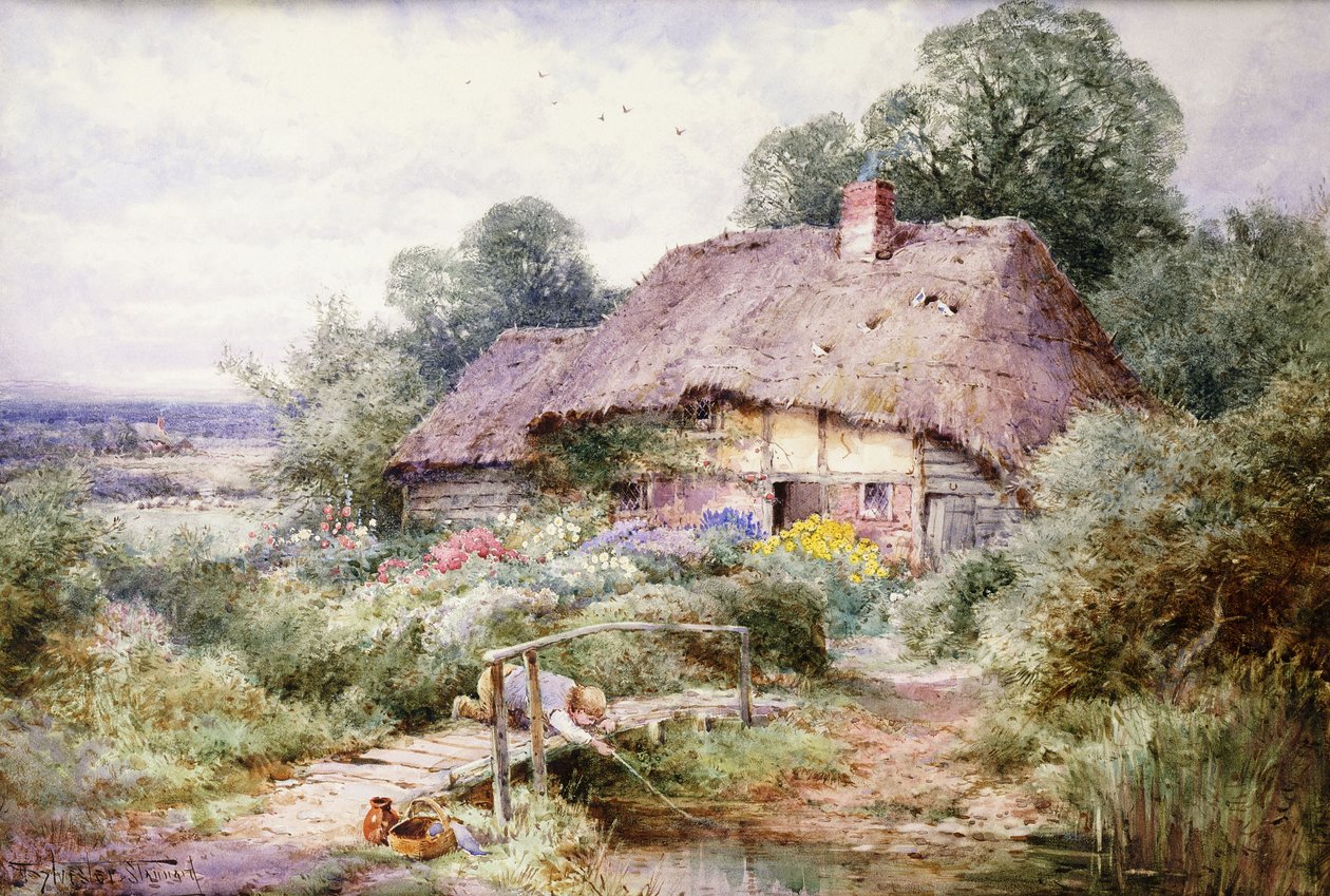 Atrapar a los niños en Eastbury, Berkshire de Henry John Sylvester Stannard