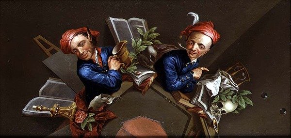 Una vanitas anamórfica de Henry Kettle