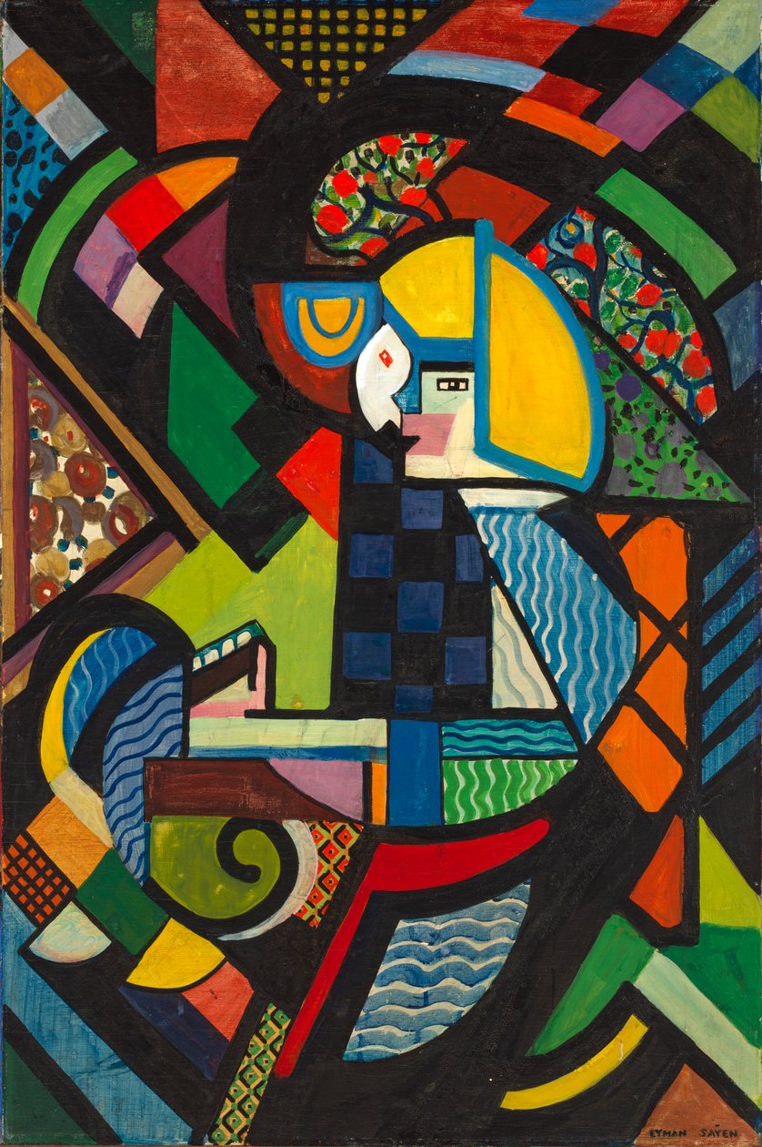 Hija en una mecedora, 1917-1918 de Henry Lyman Saÿen