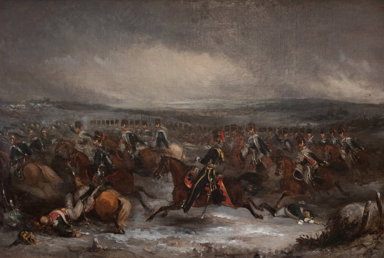 Carga de la caballería francesa en Waterloo de Henry Martens