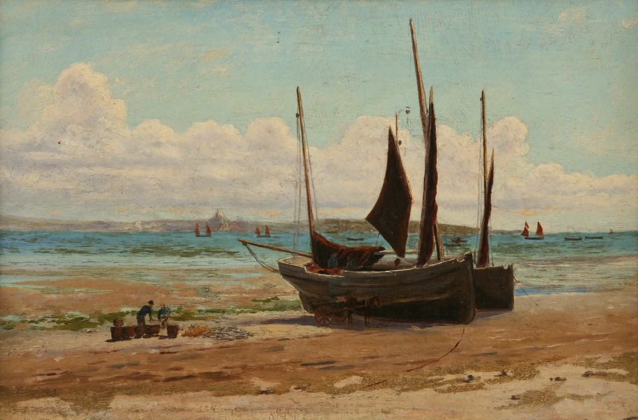 Barcos de pesca en Mounts Bay de Henry Martin