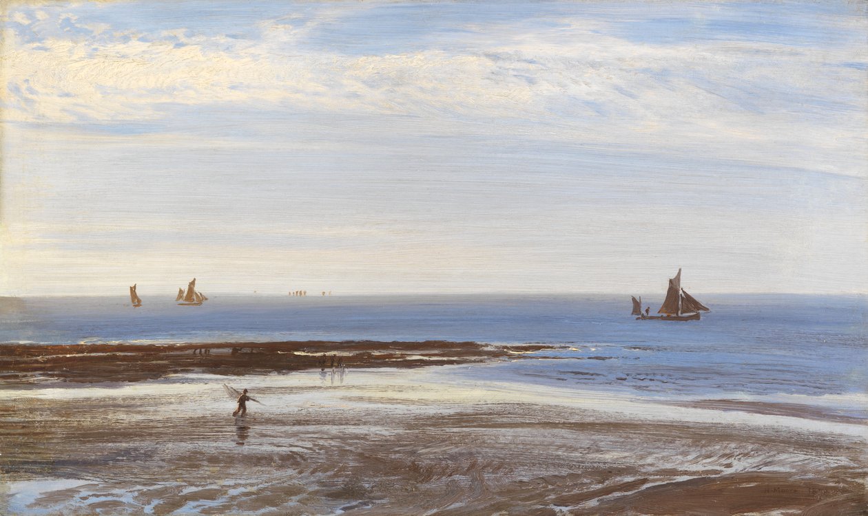 Cerca de Margate - Atardecer, 1870 de Henry Moore