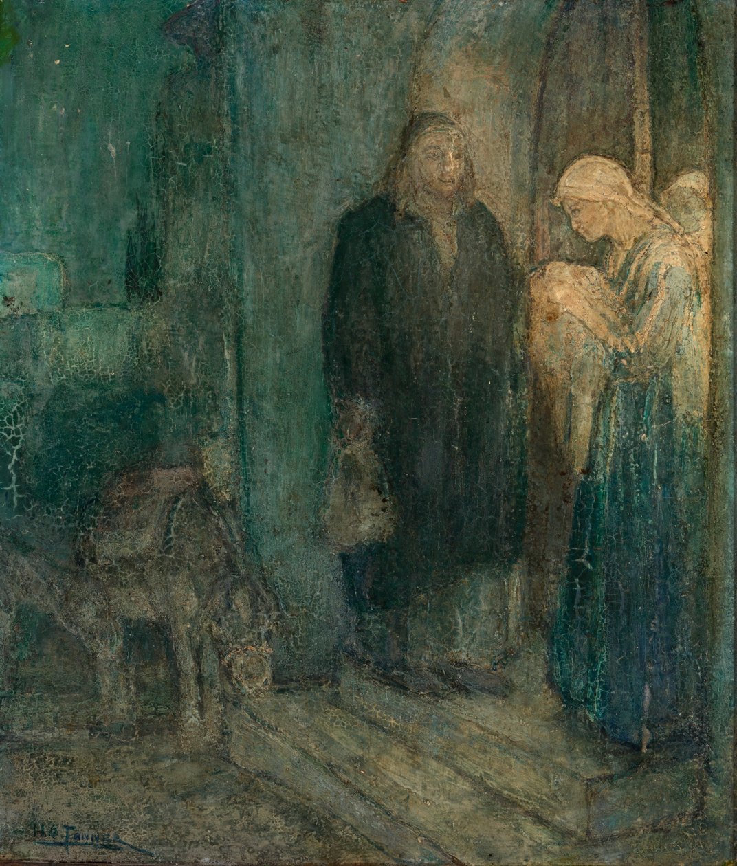 Partida a Egipto en la posada de Henry Ossawa Tanner