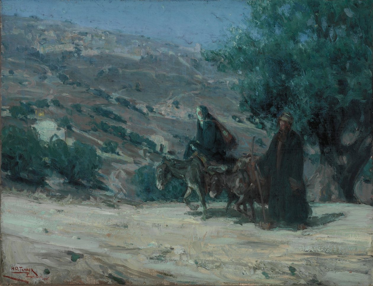 Huida a Egipto de Henry Ossawa Tanner