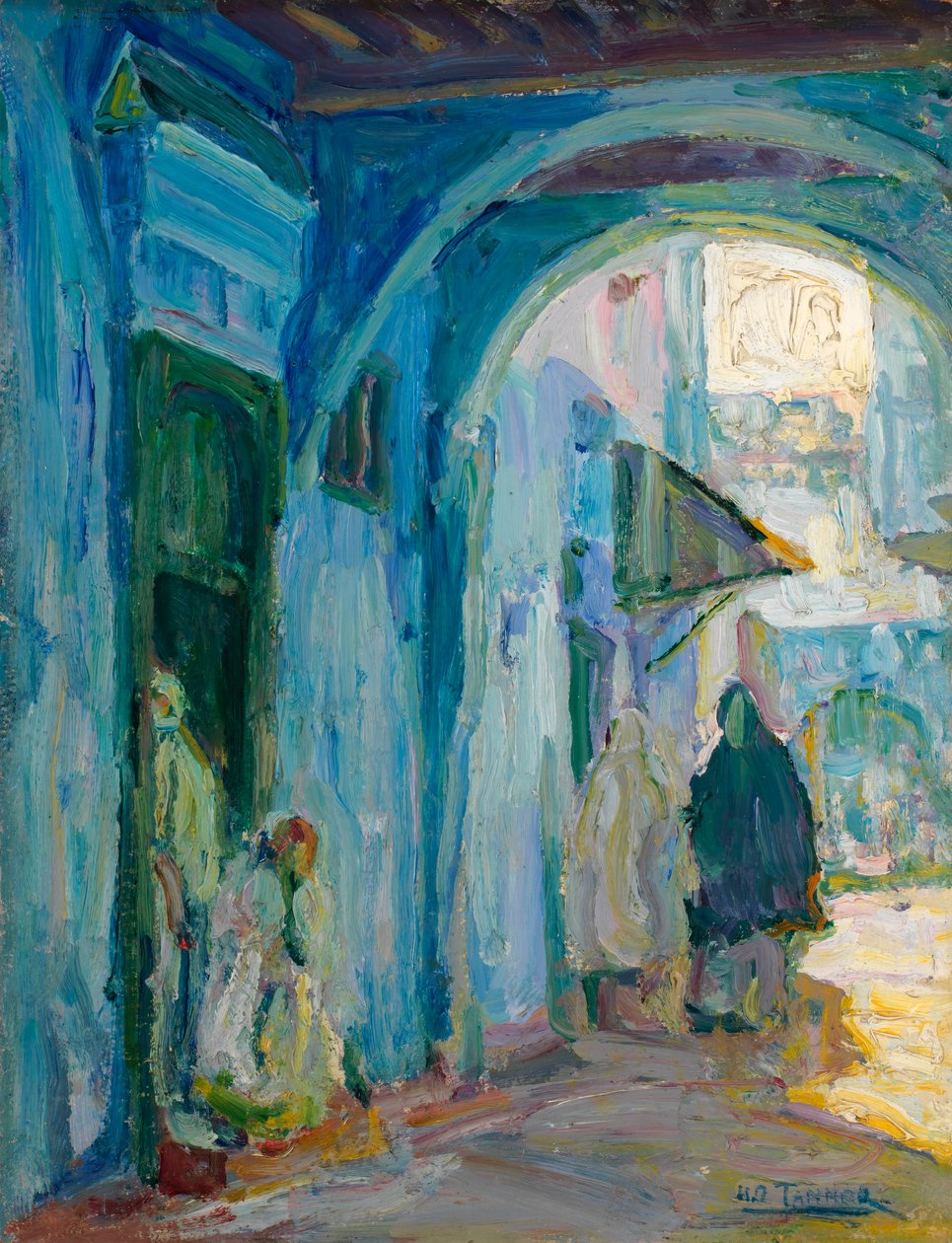 Calle en Tánger, ca. 1910 de Henry Ossawa Tanner